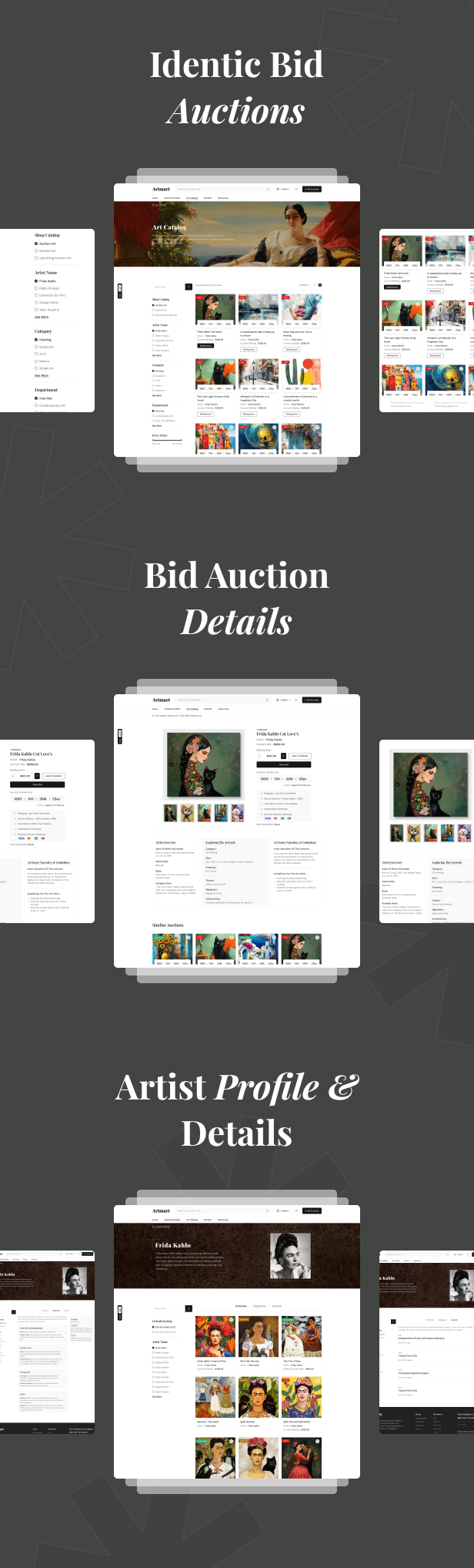 Artmart - Art Gallery & Auctions WordPress Theme - 3