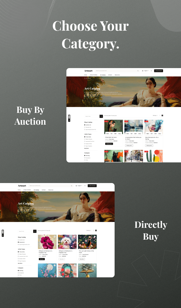 Artmart - Art Gallery & Auctions WordPress Theme - 4