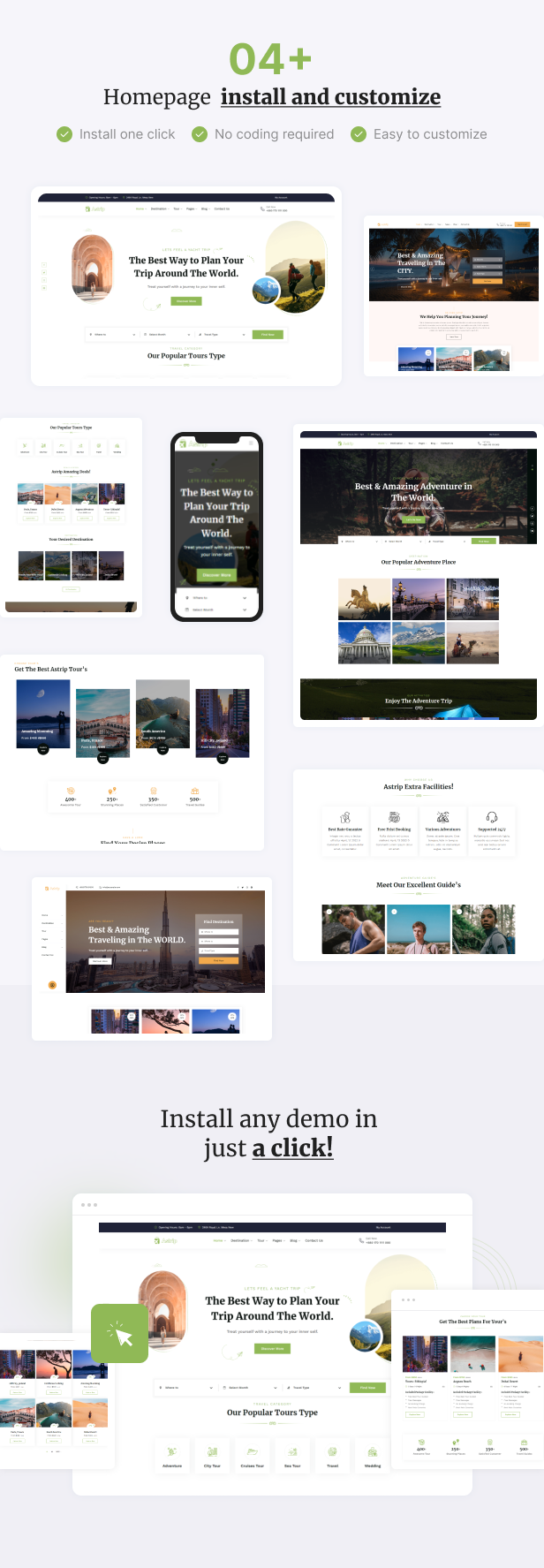 Tour Booking and Travel Agency WordPress Theme
