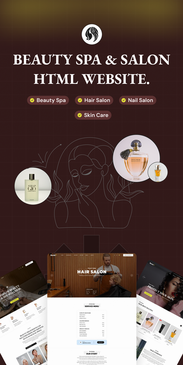 Buret - Beauty Salon and SPA HTML Template - 1