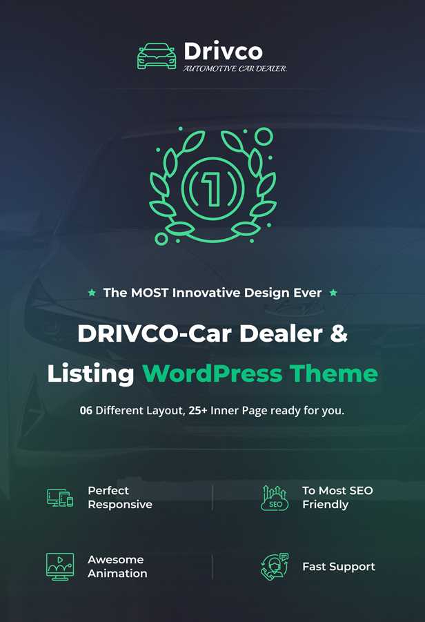 Drivco - Car Dealer and Listing WordPress Theme - 1