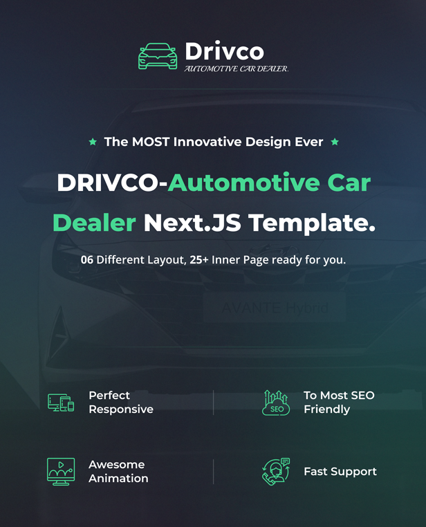 Drivco - Car Dealer and Listing React Next.JS Template + RTL - 1