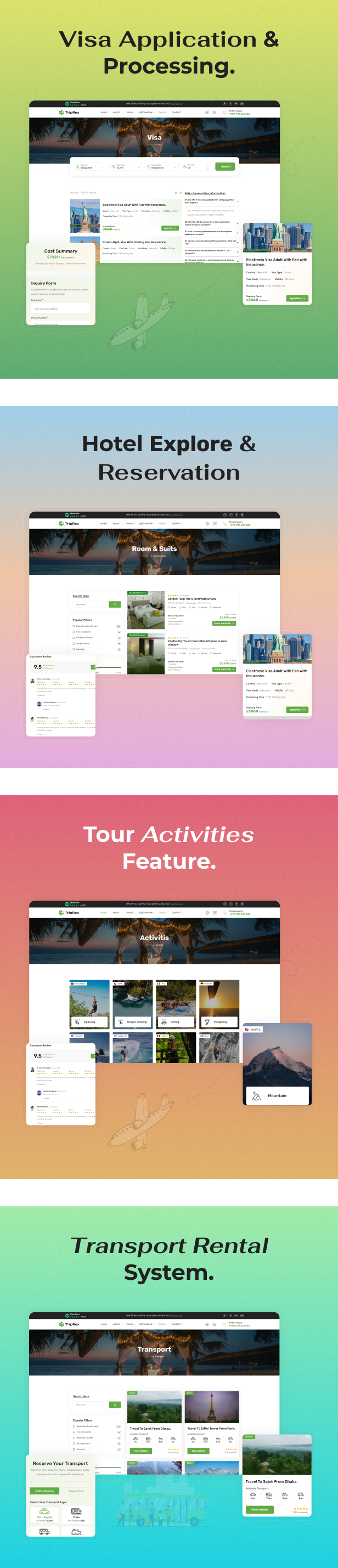TripRex - Travel Agency and Tour Booking WordPress Theme - 3