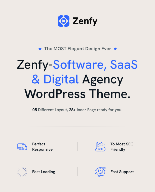 Zenfy - Software, SaaS & Digital Agency WordPress Theme - 1